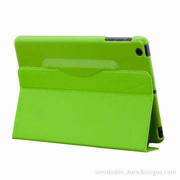 Smart Case for iPad Mini, Deboss by PU Leather/Microfiber, Inside Magnet Connection to Keep Sleep